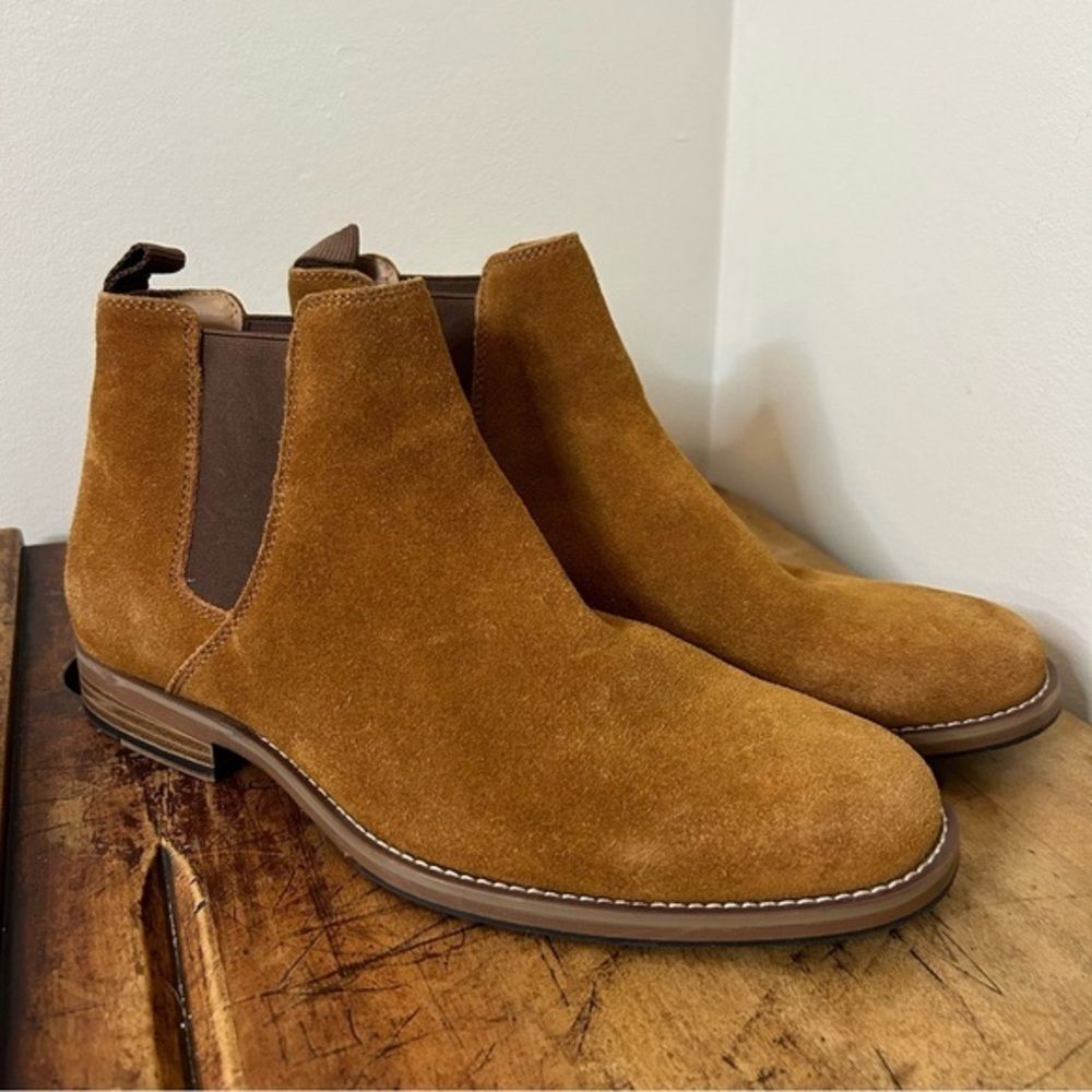 Sonoma Brown Tan Suede Ankle Boots Khristopher Whiskey Men’s 7 great preworn con